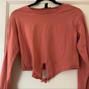 Forever 21 Crop Long Sleeve Top